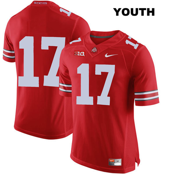 Ohio State Buckeyes Youth Kamryn Babb #17 Red Authentic Nike No Name College NCAA Stitched Football Jersey BN19B05JK